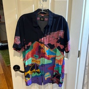 Scotch and soda, short sleeve, button-down size large